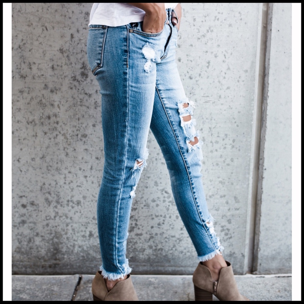 Sugar Distressed Jean - Picture 2 of 7